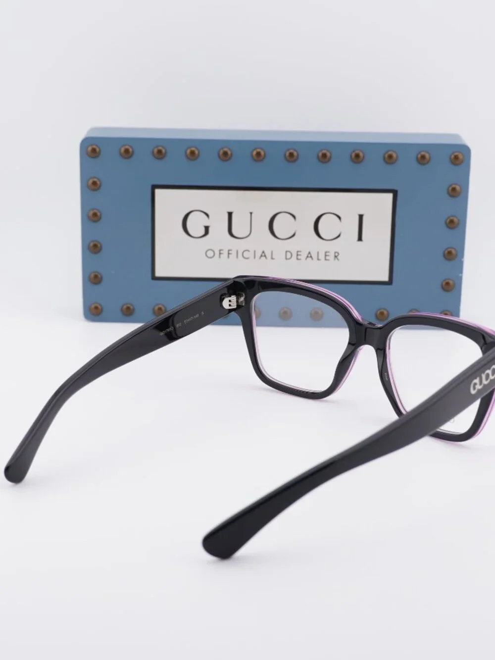 Gucci GG1791O 003 Square Eyeglasses - Black/Pink 51mm